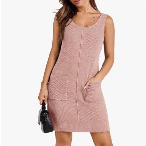 Women's Sleeveless Loose Fit Summer Sweater Dress Size Medium NWT - Picture 1 of 6